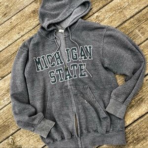 Vintage Michigan State zip up hoodie